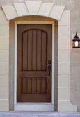 wood grain fiberglass door